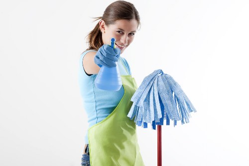 Carpet cleaning equipment ready for a residential service appointment