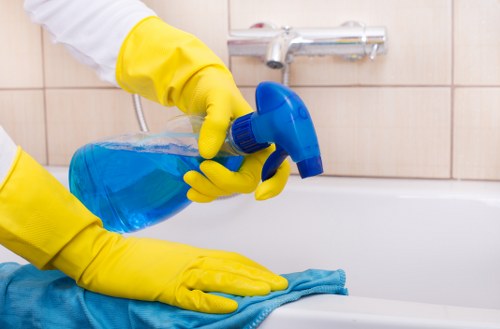 Commercial post-construction cleaning in SW3 before reopening