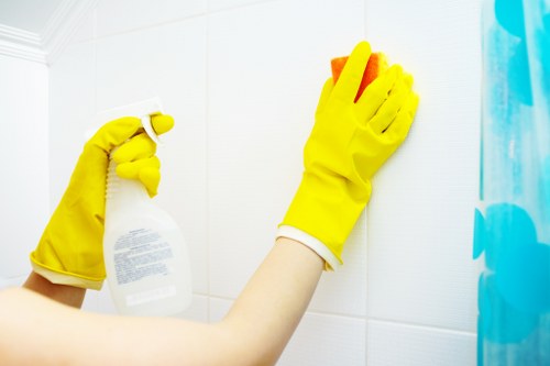 End of tenancy cleaning in a Chelsea bathroom in SW3