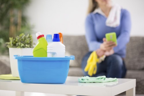 Detailed cleaning of cupboards and surfaces before moving into a home in SW3
