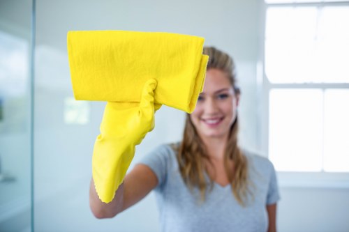 Local cleaner working in a SW3 period property living room